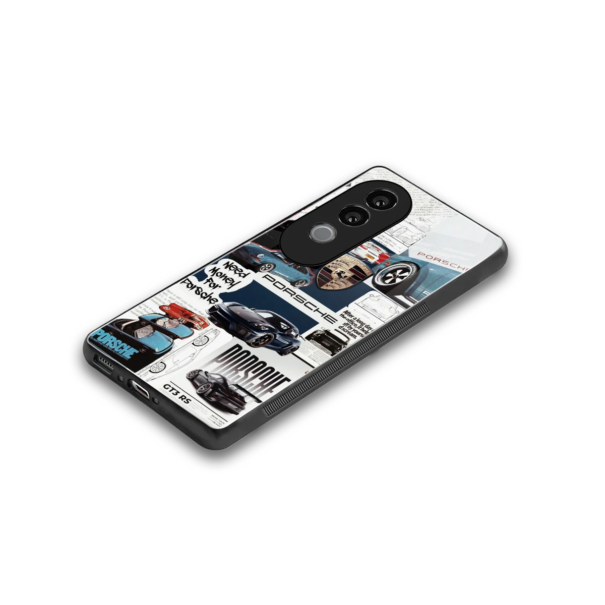 Fund My Ride stylish phone case for vivo v40e | glossy glass and slim fit