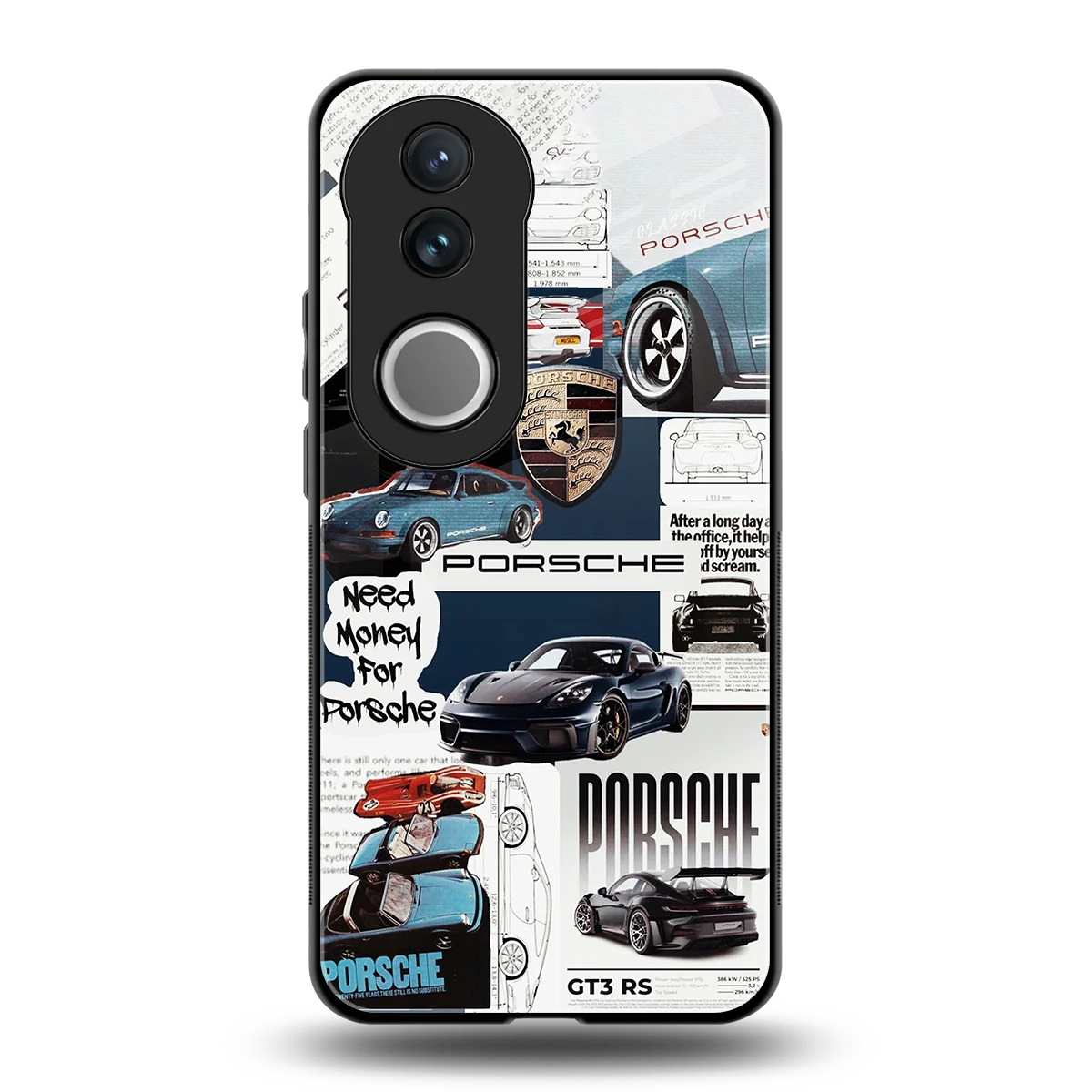 Fund My Ride back phone cover | glass case for vivo v50