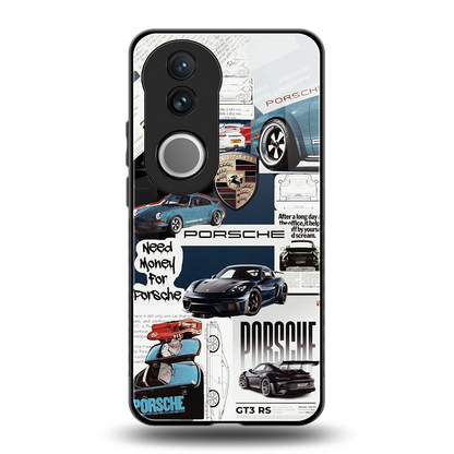 Fund My Ride back phone cover | glass case for vivo v50