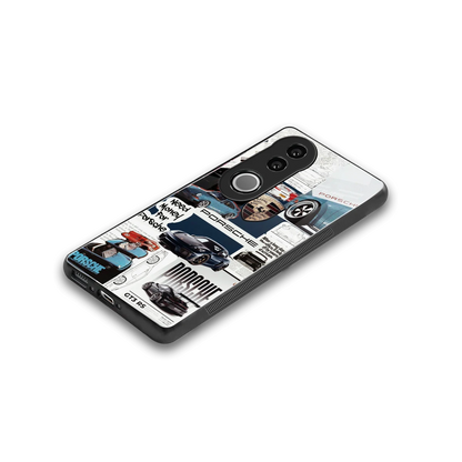Fund My Ride stylish phone case for vivo v50 | glossy glass and slim fit