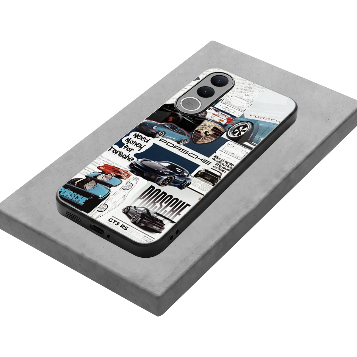 Fund My Ride stylish phone case for vivo v70 fe | glossy glass and slim fit