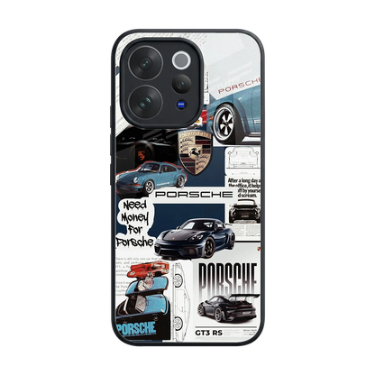 Fund My Ride back phone cover | glass case for vivo v70