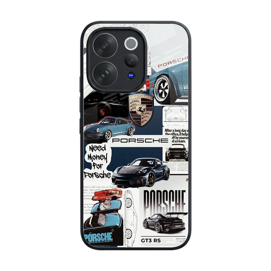 Fund My Ride back phone cover | glass case for vivo v70