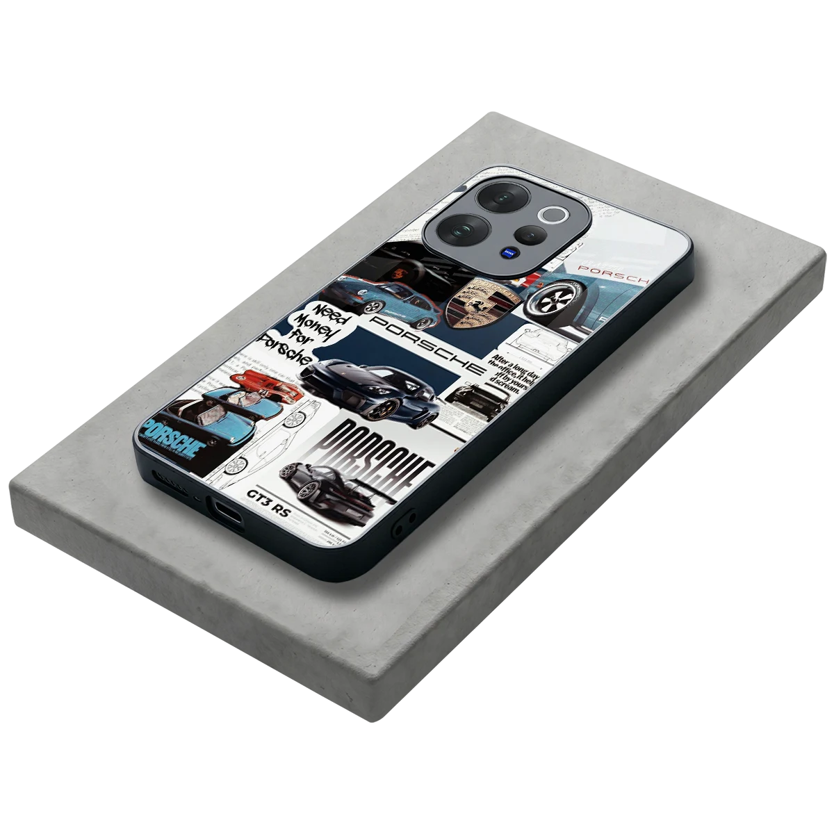 Fund My Ride stylish phone case for vivo v70 elite | glossy glass and slim fit