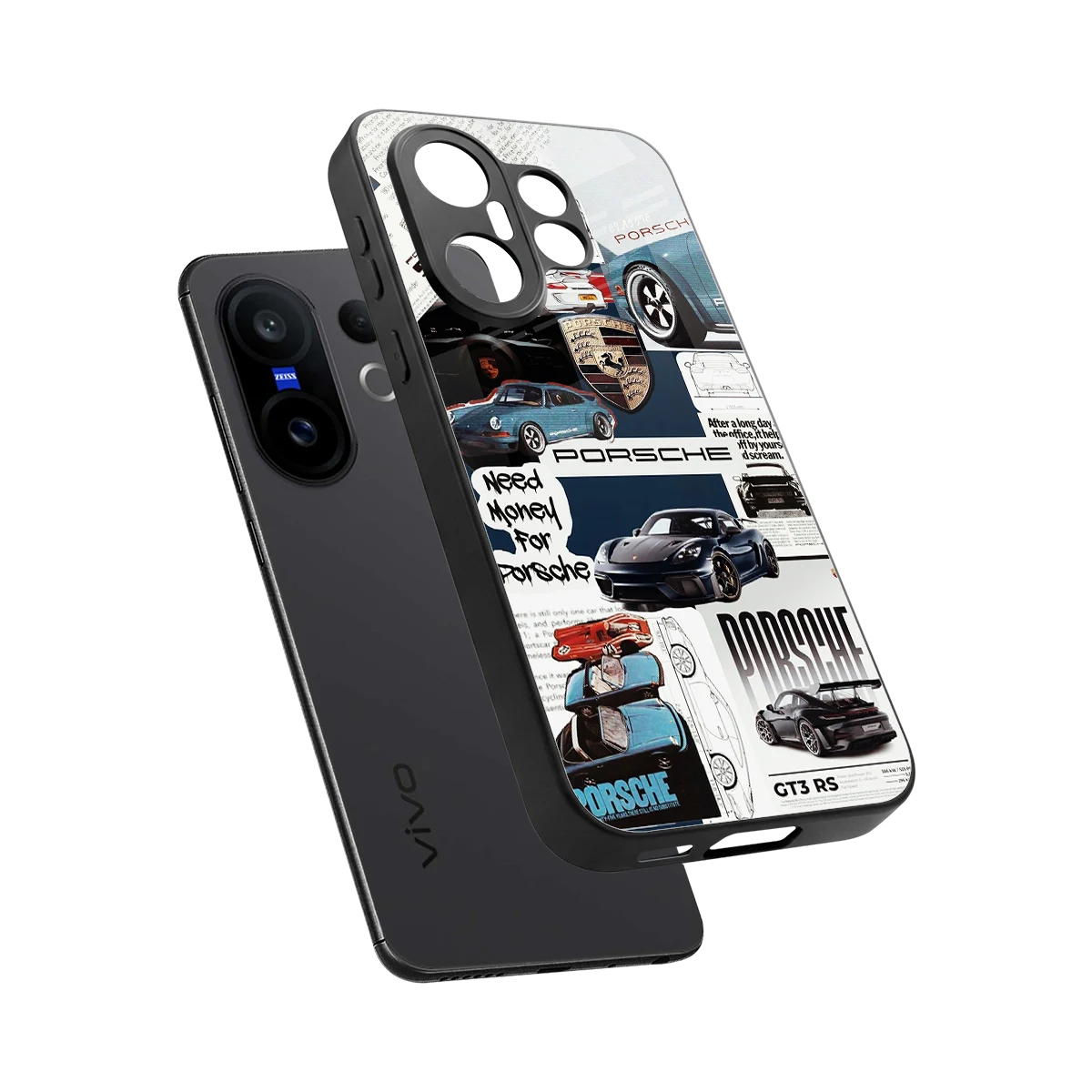 Fund My Ride sleek vivo x200 fe cover with tempered glass back and TPU edges