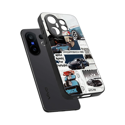 Fund My Ride sleek vivo x200 fe cover with tempered glass back and TPU edges