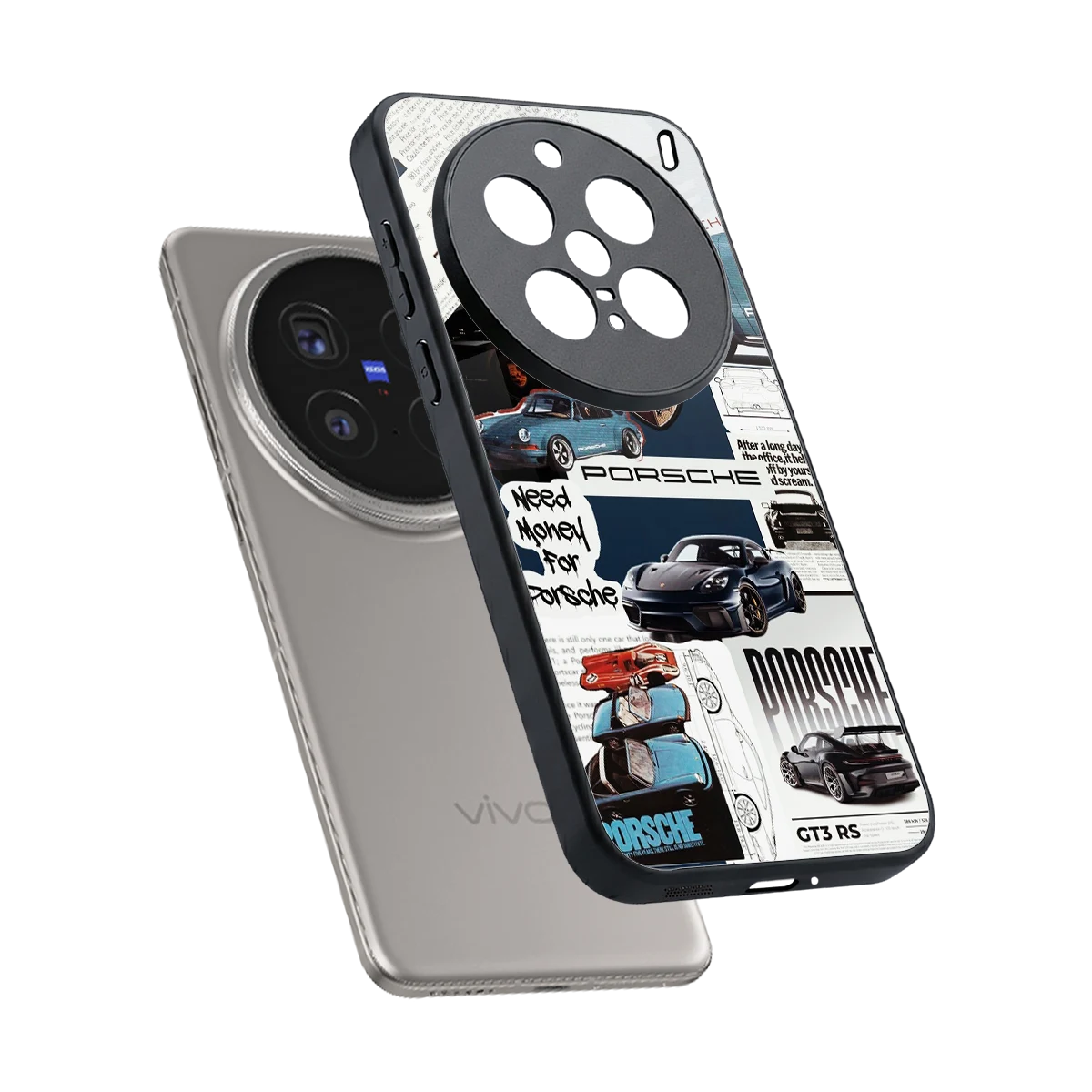 Fund My Ride sleek vivo x200 pro cover with tempered glass back and TPU edges
