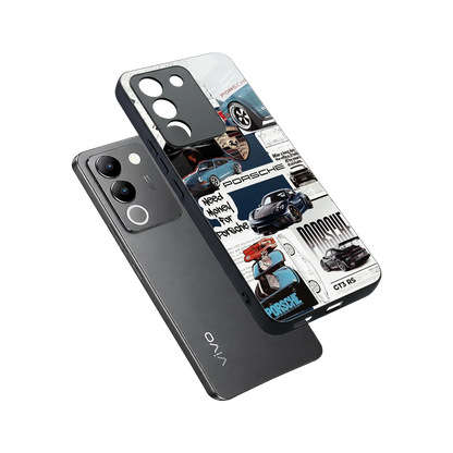 Fund My Ride sleek vivo y200 5g cover with tempered glass back and TPU edges