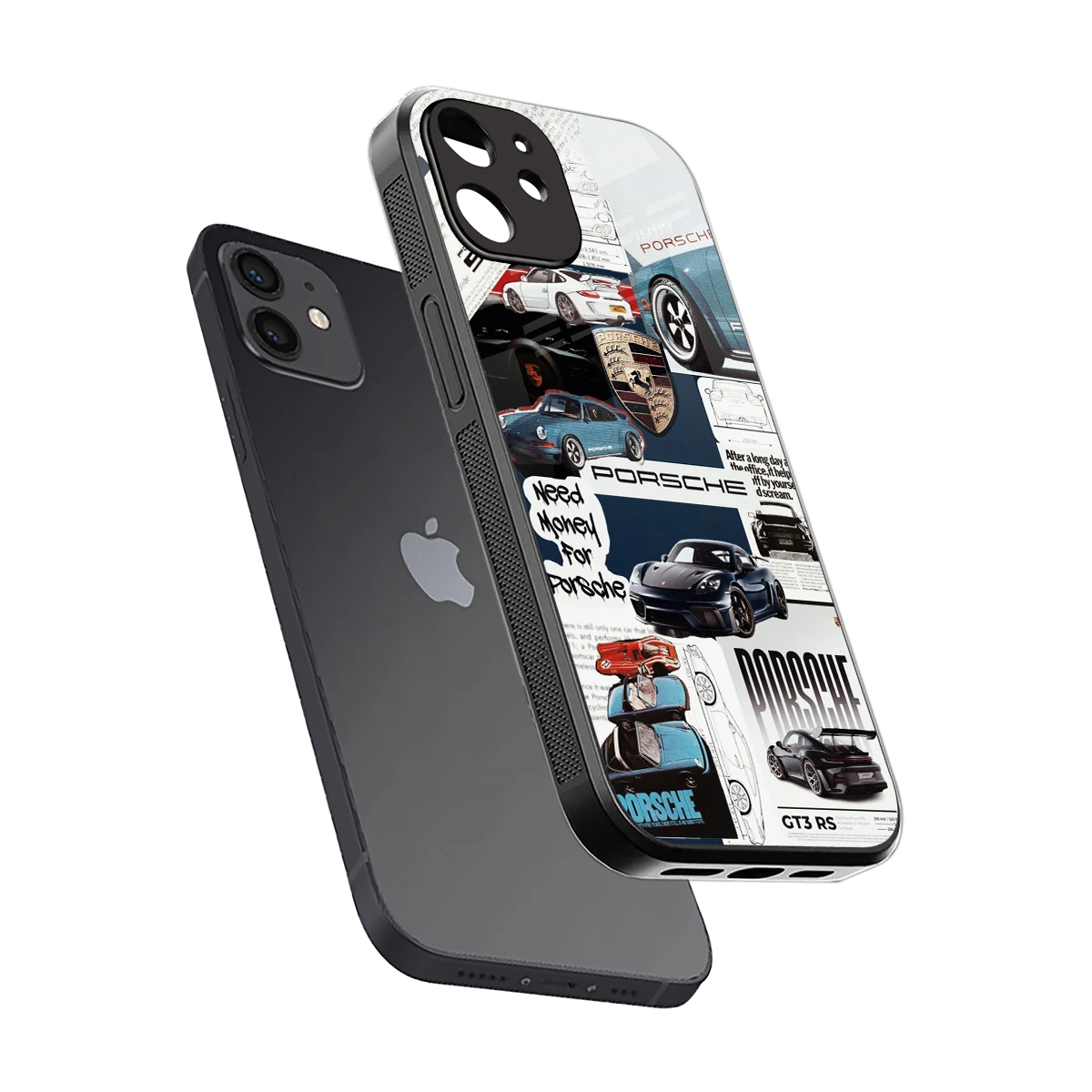 Fund My Ride sleek iphone 12 cover with tempered glass back and TPU edges