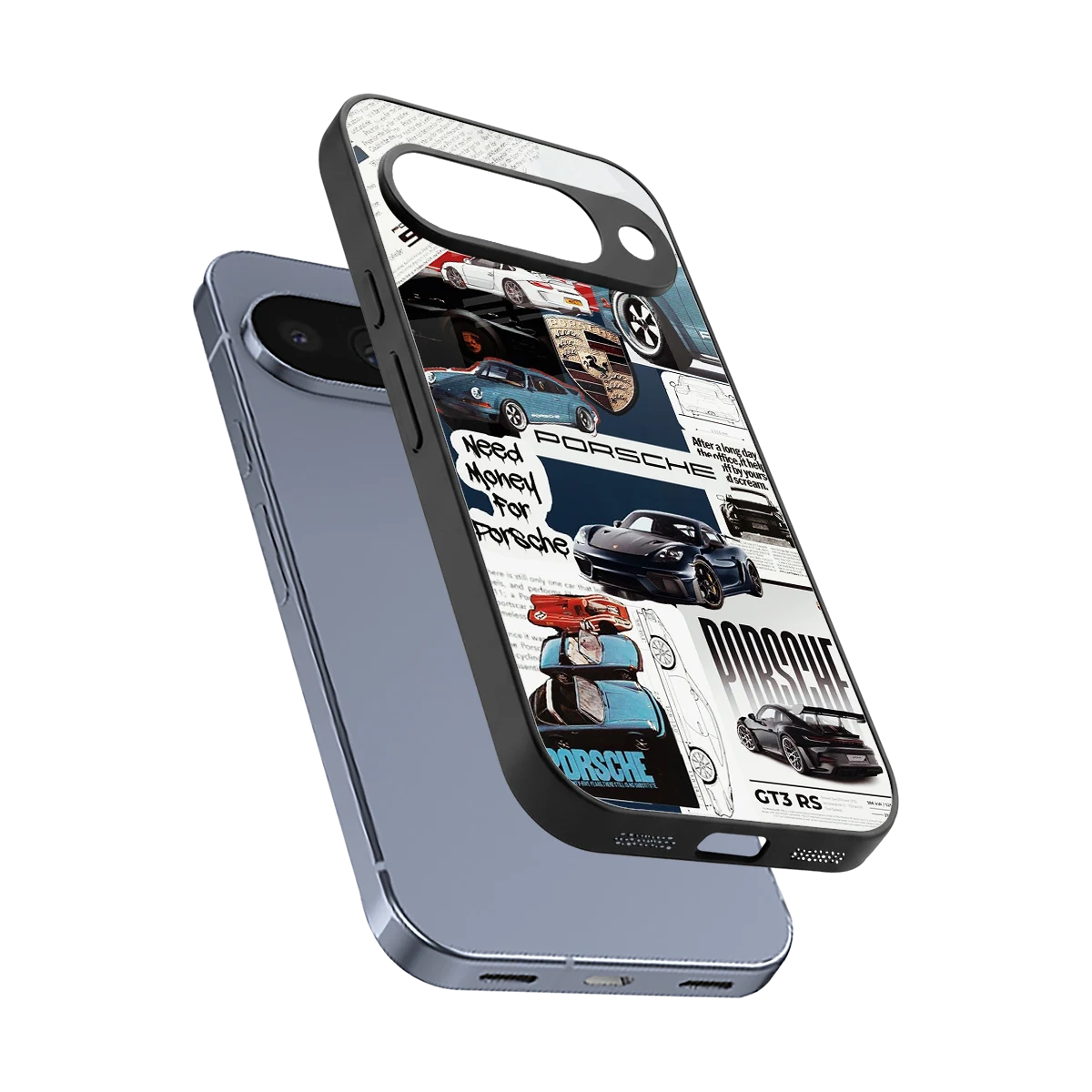 Fund My Ride sleek google pixel 10 cover with tempered glass back and TPU edges