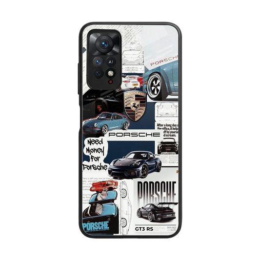 Fund My Ride back phone cover | glass case for redmi note 11 pro