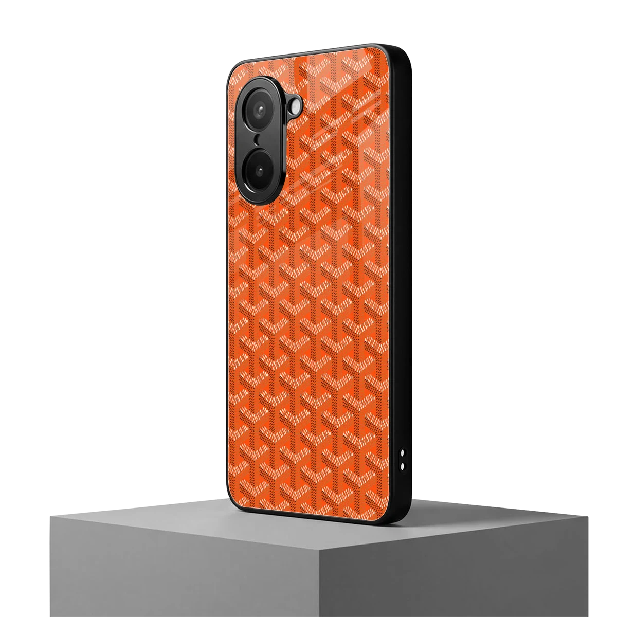 Fusion Wave Orange oneplus nord ce5 5g mobile cover | shockproof glass phone case