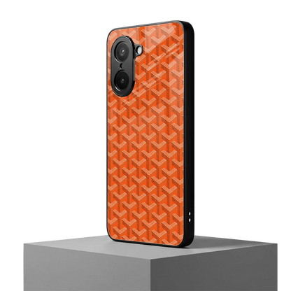 Fusion Wave Orange oneplus nord ce5 5g mobile cover | shockproof glass phone case