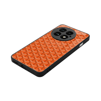 Fusion Wave Orange stylish phone case for oneplus 13 | glossy glass and slim fit