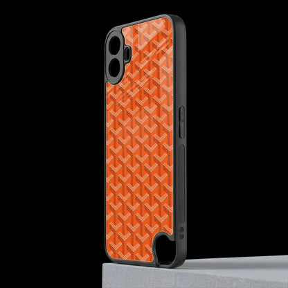 Fusion Wave Orange cmf nothing phone 1 mobile cover | shockproof glass phone case