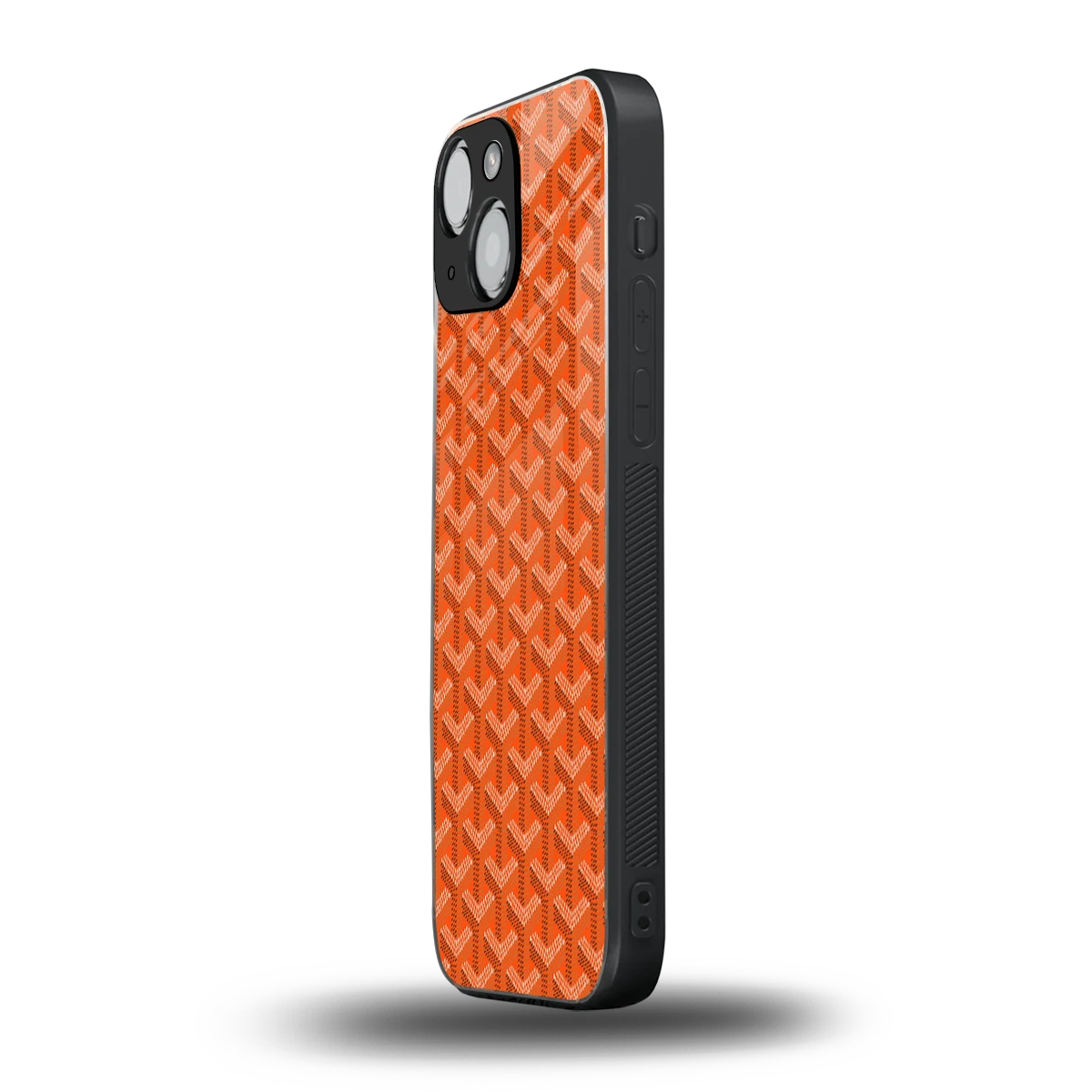 Fusion Wave Orange iphone 13 mini mobile cover | shockproof glass phone case
