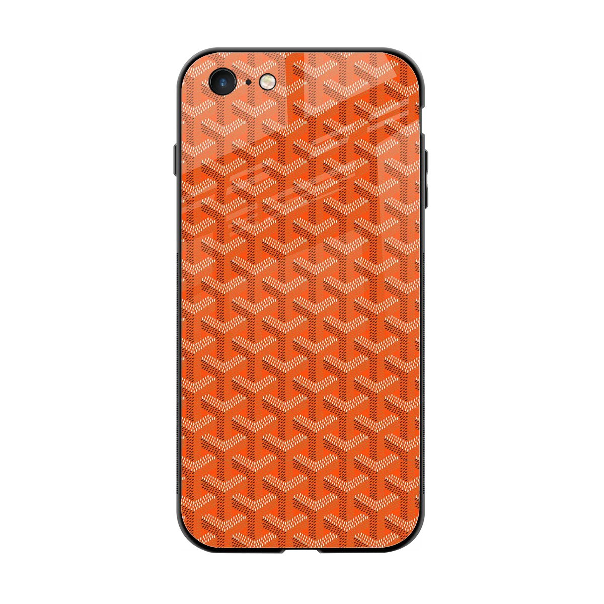 Fusion Wave Orange back phone cover | glass case for iphone 6