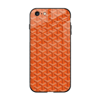 Fusion Wave Orange back phone cover | glass case for iphone 6s plus