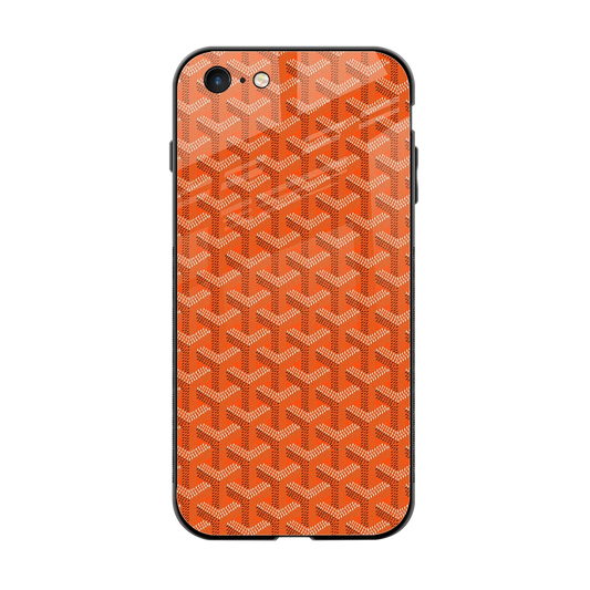 Fusion Wave Orange back phone cover | glass case for iphone 6s