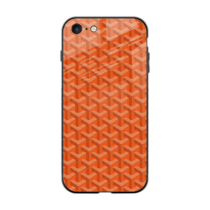 Fusion Wave Orange back phone cover | glass case for iphone 7