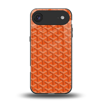 Fusion Wave Orange back phone cover | glass case for iphone air