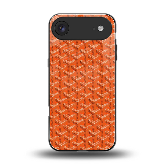 Fusion Wave Orange back phone cover | glass case for iphone air
