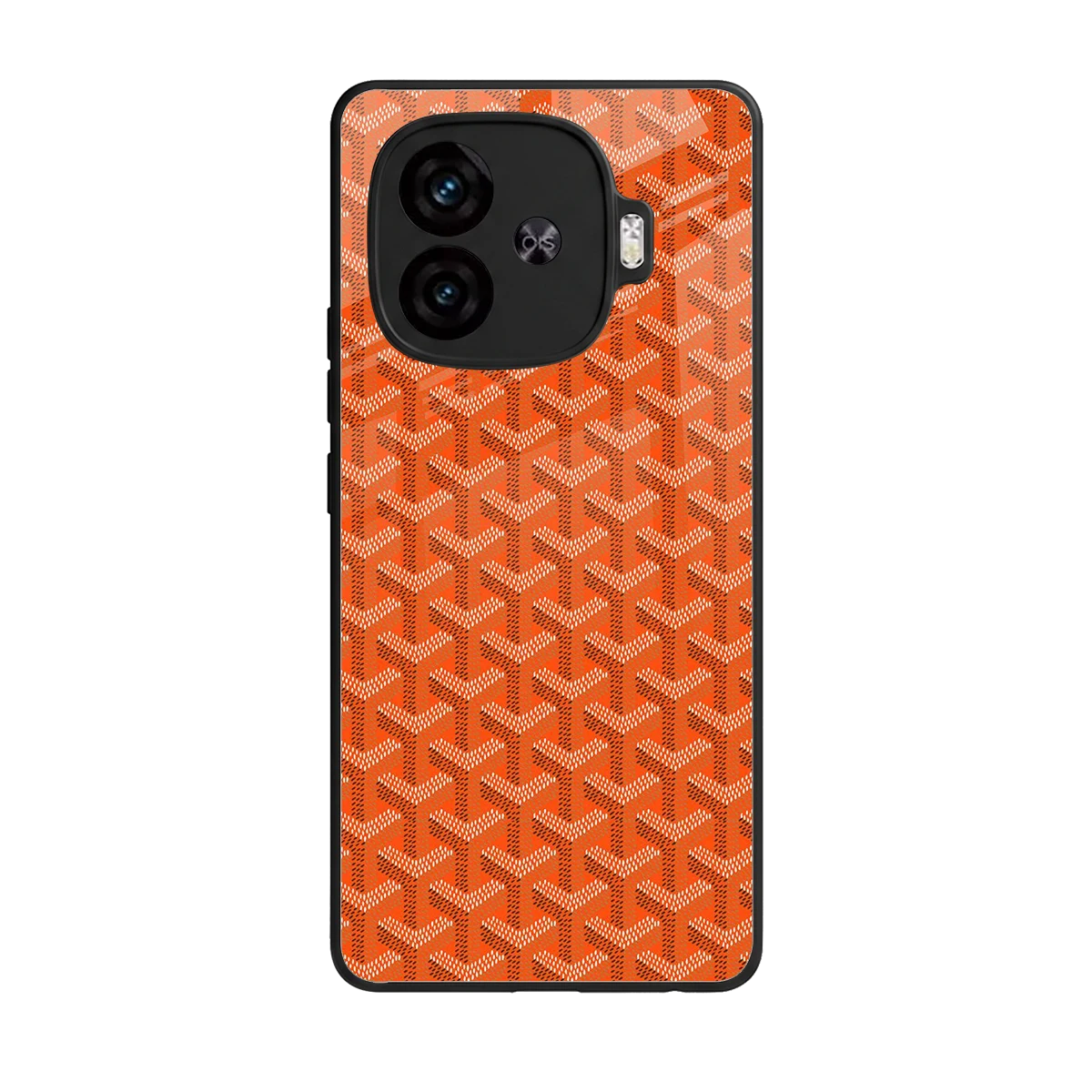 Fusion Wave Orange back phone cover | glass case for iqoo neo 10r 5g