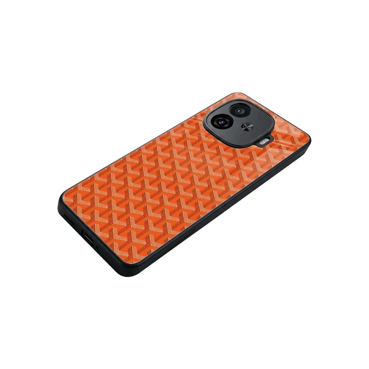 Fusion Wave Orange stylish phone case for iqoo neo 10r 5g | glossy glass and slim fit