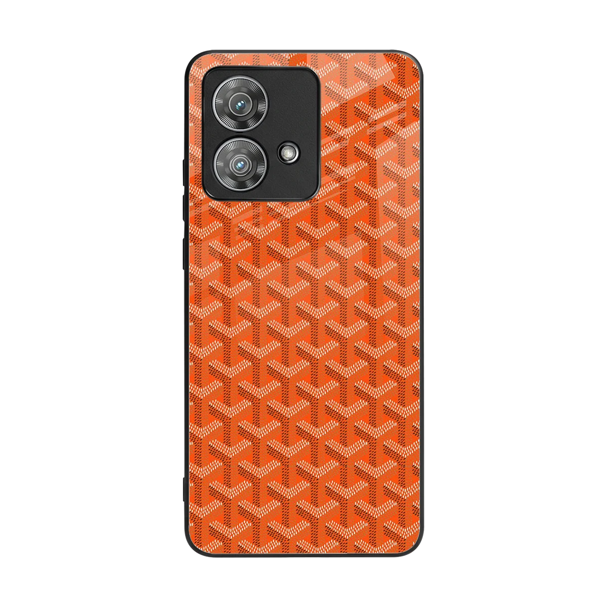 Fusion Wave Orange back phone cover | glass case for motorola edge 40 neo 5g