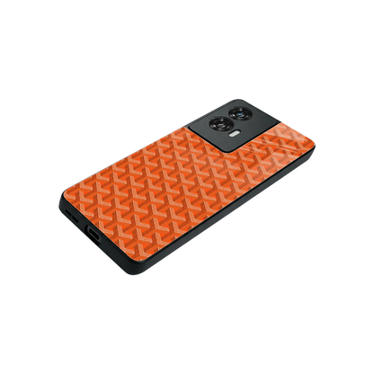 Fusion Wave Orange stylish phone case for motorola edge 50 fusion | glossy glass and slim fit