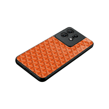 Fusion Wave Orange stylish phone case for motorola edge 50 pro | glossy glass and slim fit