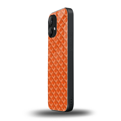 Fusion Wave Orange nothing phone 2 mobile cover | shockproof glass phone case