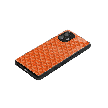 Fusion Wave Orange stylish phone case for nothing phone 2 | glossy glass and slim fit