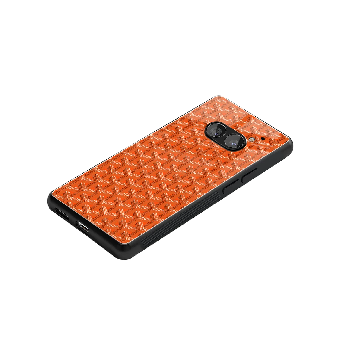 Fusion Wave Orange stylish phone case for nothing phone 2a | glossy glass and slim fit