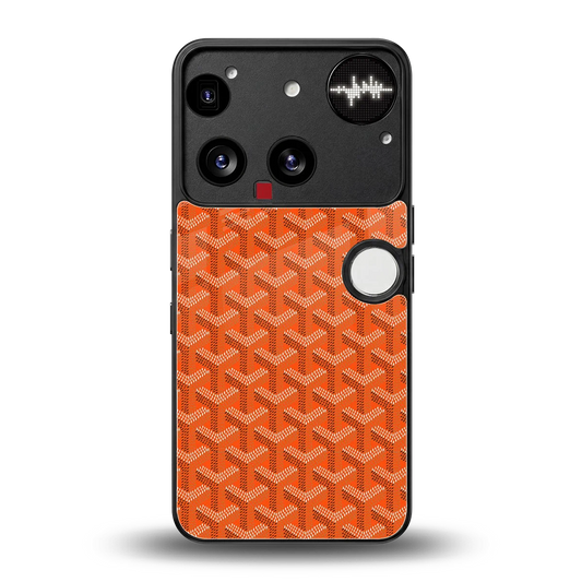 Fusion Wave Orange back phone cover | glass case for nothing phone 3