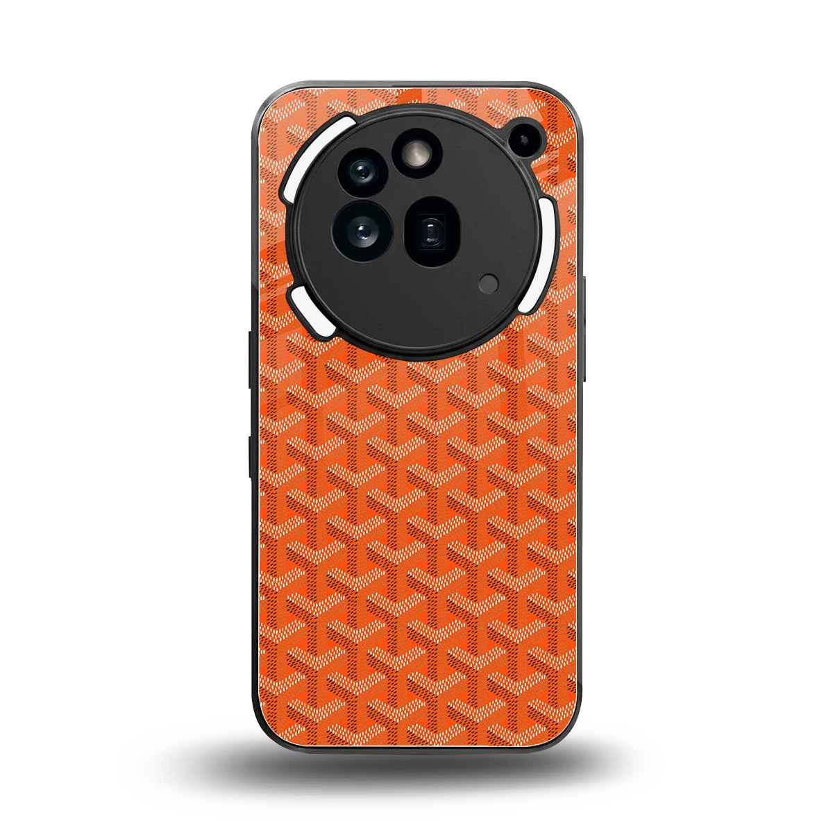 Fusion Wave Orange back phone cover | glass case for nothing phone 3a pro