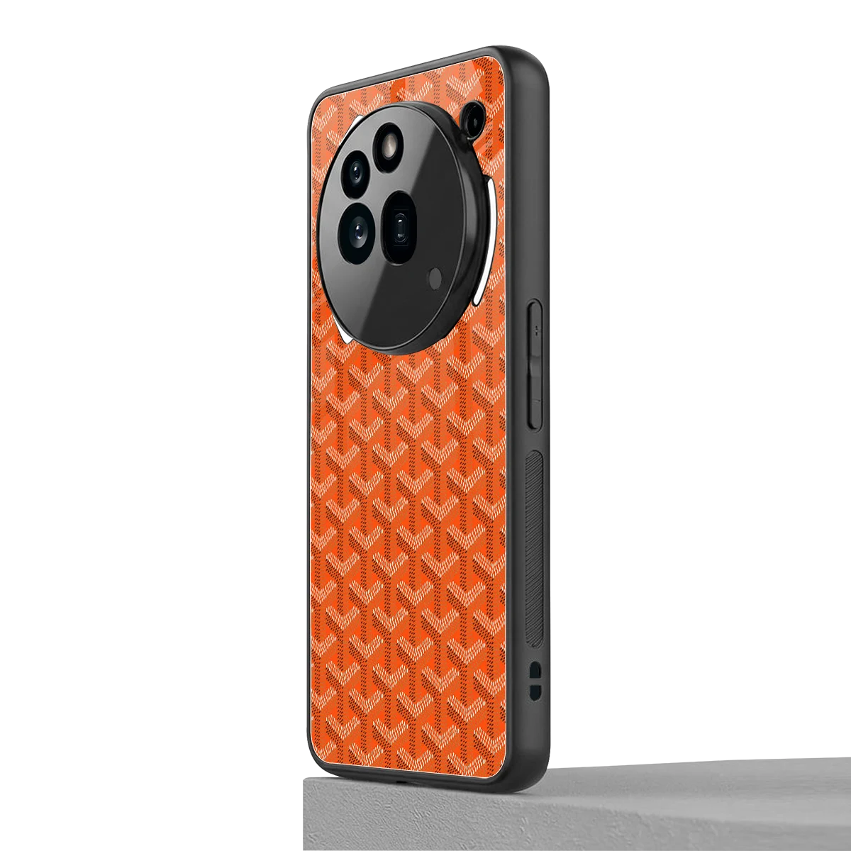 Fusion Wave Orange nothing phone 3a pro mobile cover | shockproof glass phone case