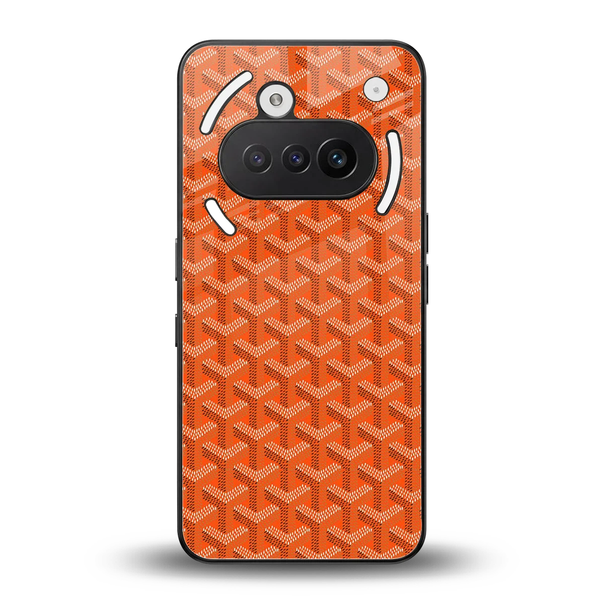 Fusion Wave Orange back phone cover | glass case for nothing phone 3a