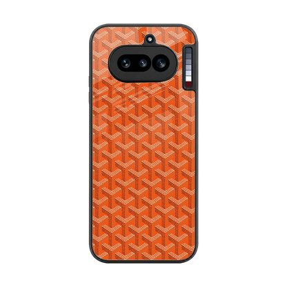 Fusion Wave Orange back phone cover | glass case for nothing phone 4a