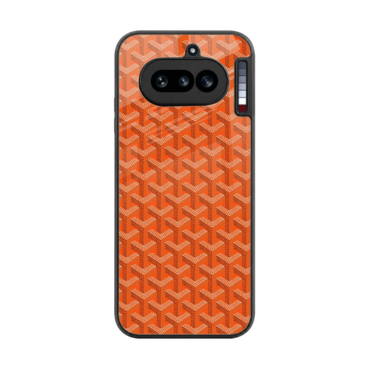 Fusion Wave Orange back phone cover | glass case for nothing phone 4a