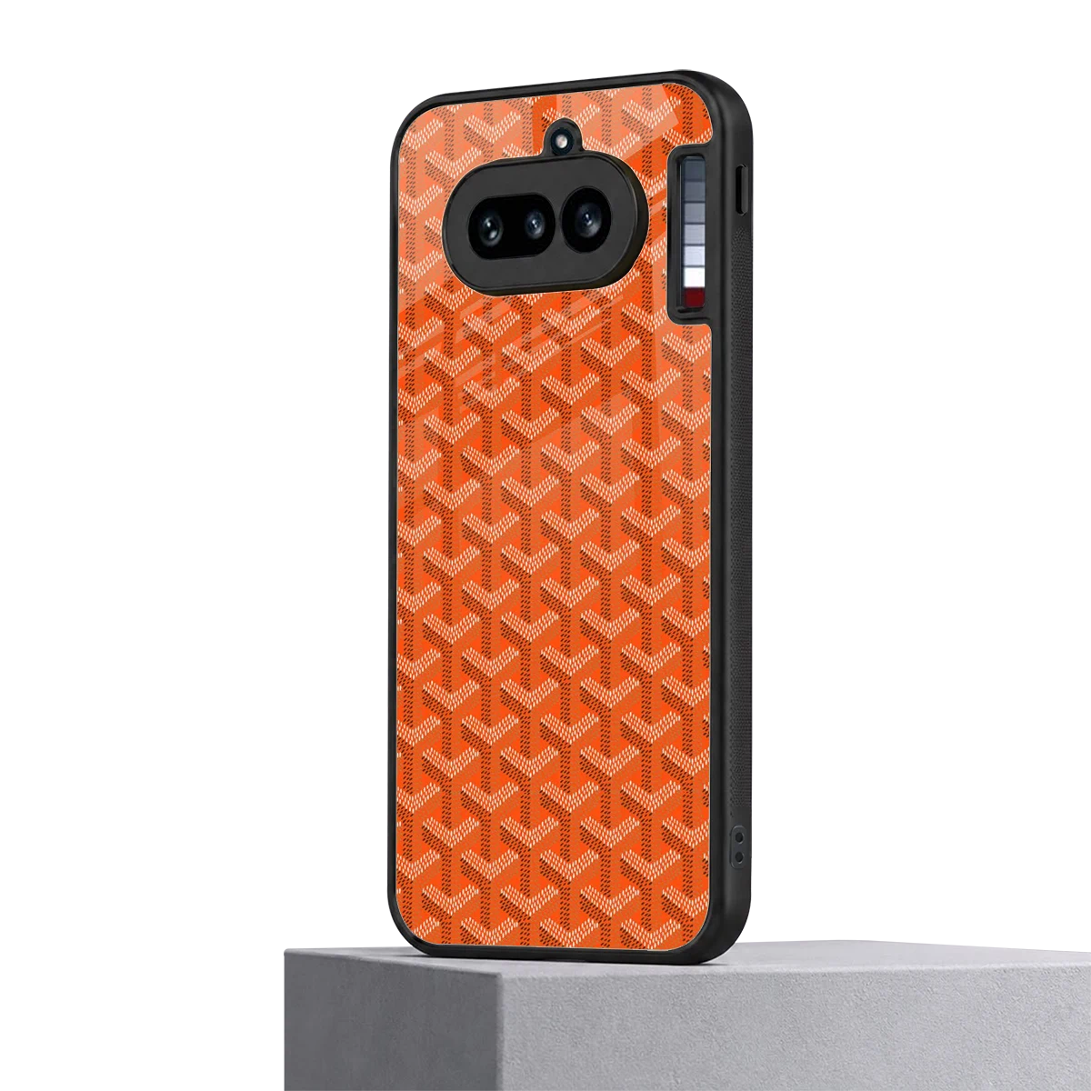 Fusion Wave Orange nothing phone 4a mobile cover | shockproof glass phone case