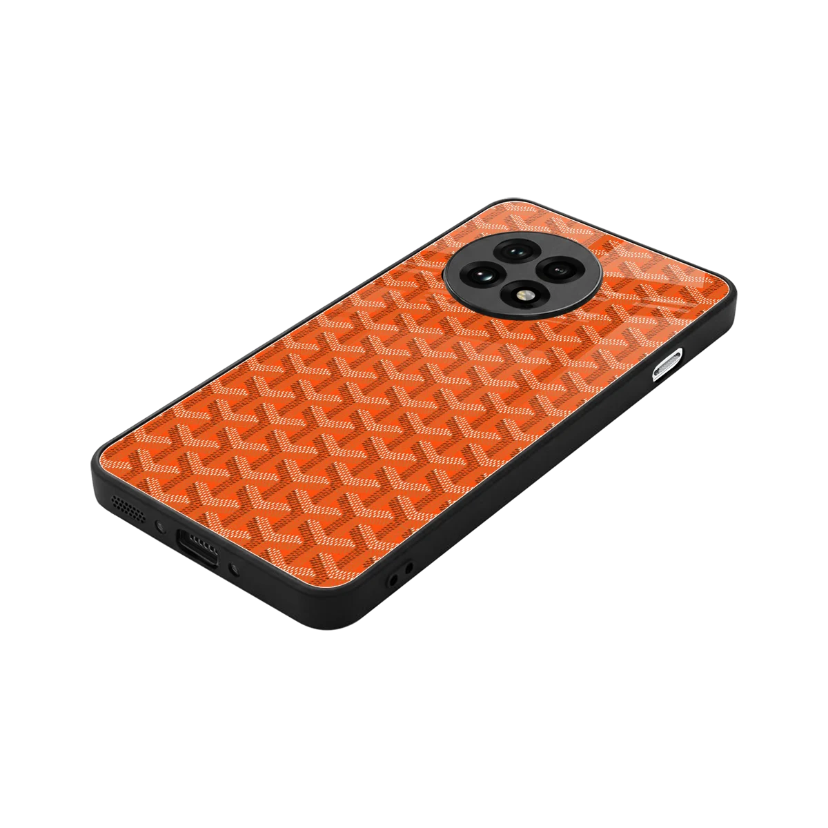 Fusion Wave Orange stylish phone case for oneplus 13r | glossy glass and slim fit
