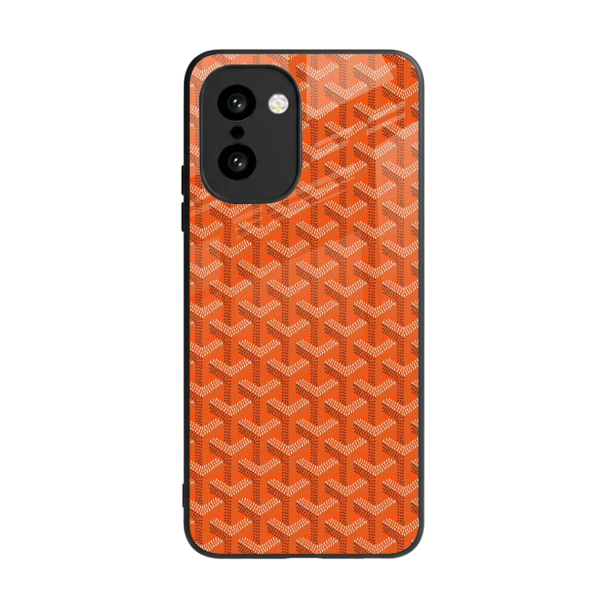 Fusion Wave Orange back phone cover | glass case for oneplus 15r