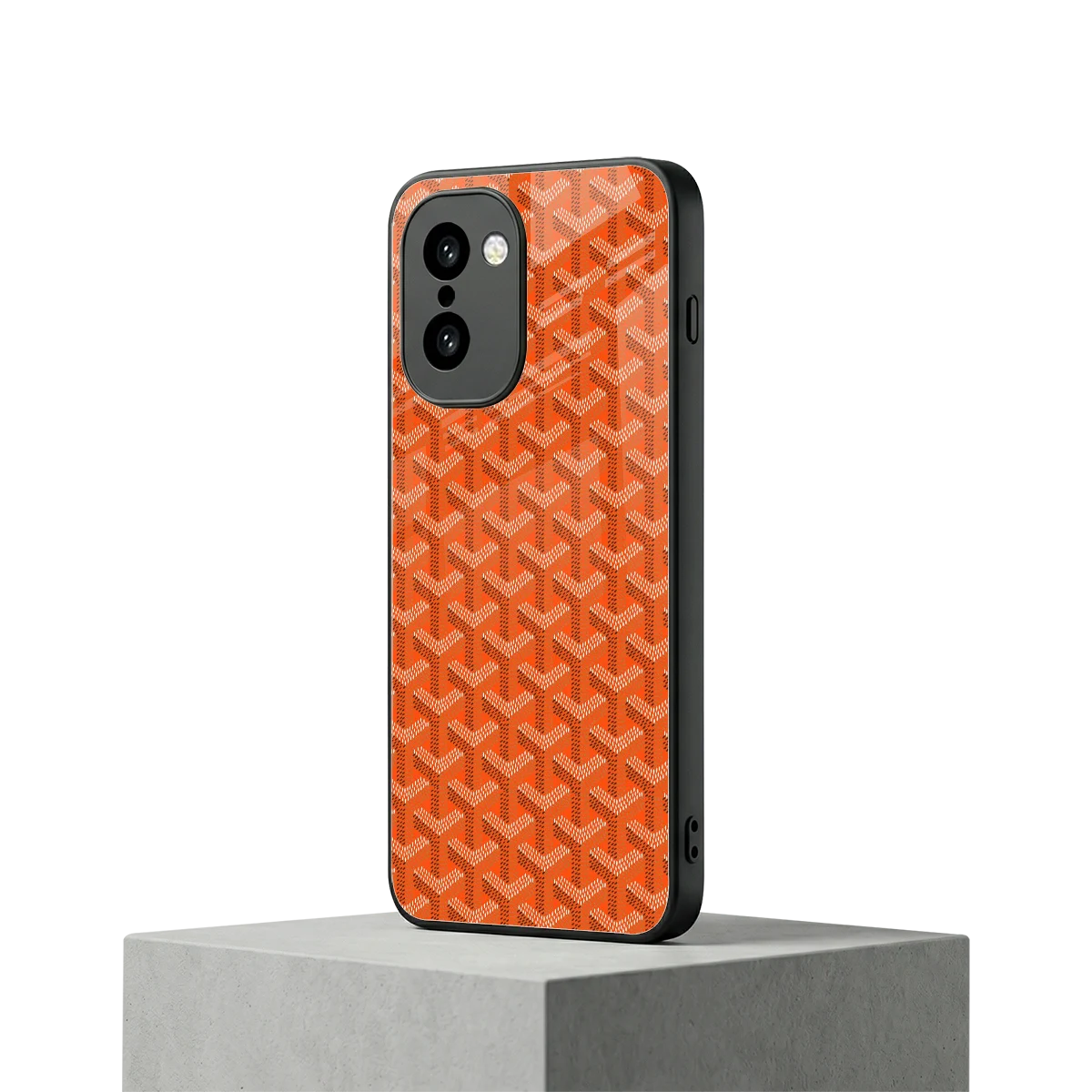 Fusion Wave Orange oneplus 15r mobile cover | shockproof glass phone case
