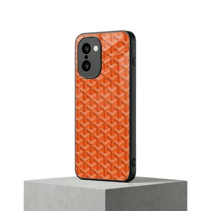 Fusion Wave Orange oneplus 15r mobile cover | shockproof glass phone case