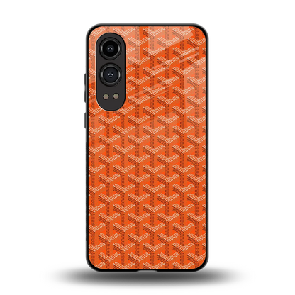 Fusion Wave Orange back phone cover | glass case for oneplus nord ce 4 lite