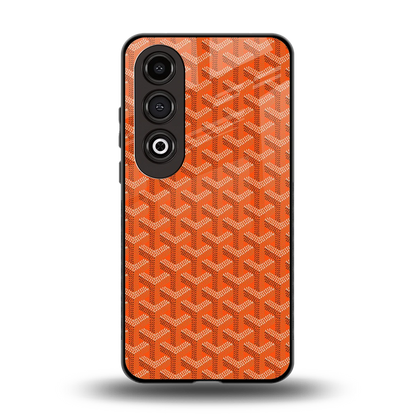 Fusion Wave Orange back phone cover | glass case for oneplus nord ce 4