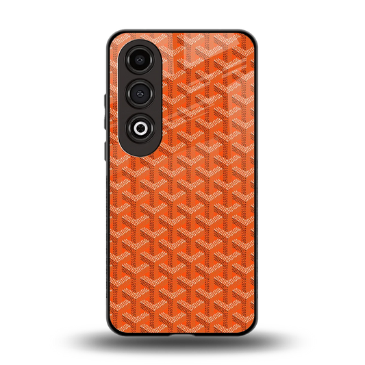 Fusion Wave Orange back phone cover | glass case for oneplus nord ce 4