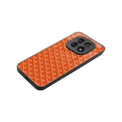 Fusion Wave Orange stylish phone case for oppo f29 5g | glossy glass and slim fit