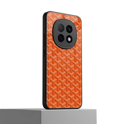 Fusion Wave Orange oppo f29 pro 5g mobile cover | shockproof glass phone case